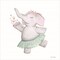 Elephant Ballerina by Rachel Nieman 14" x 14" Framed Wall Art